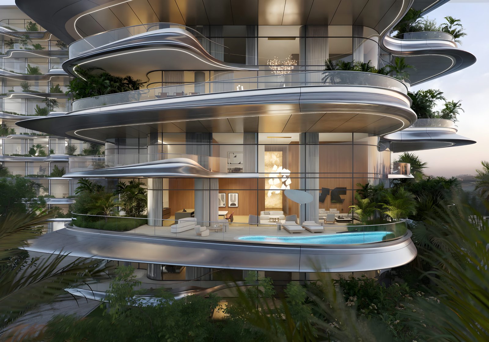 SLS Residences The Palm Dubai от $ 1,58 млн